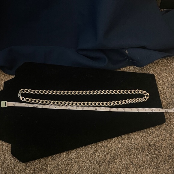 .999 Silver Curb Link Chain Necklace - Picture 4 of 6